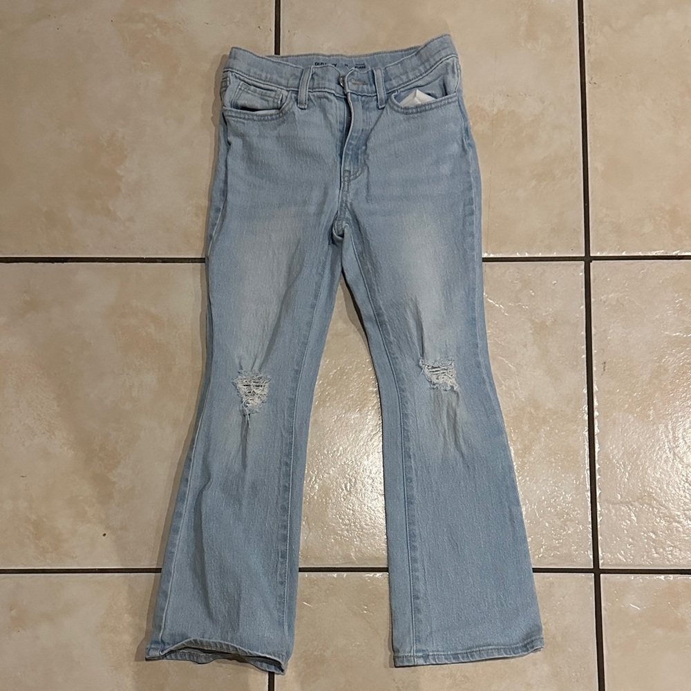 Old Navy Kids Light Blue Distressed Jeans